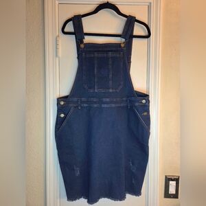 Dark Denim Overall Dress